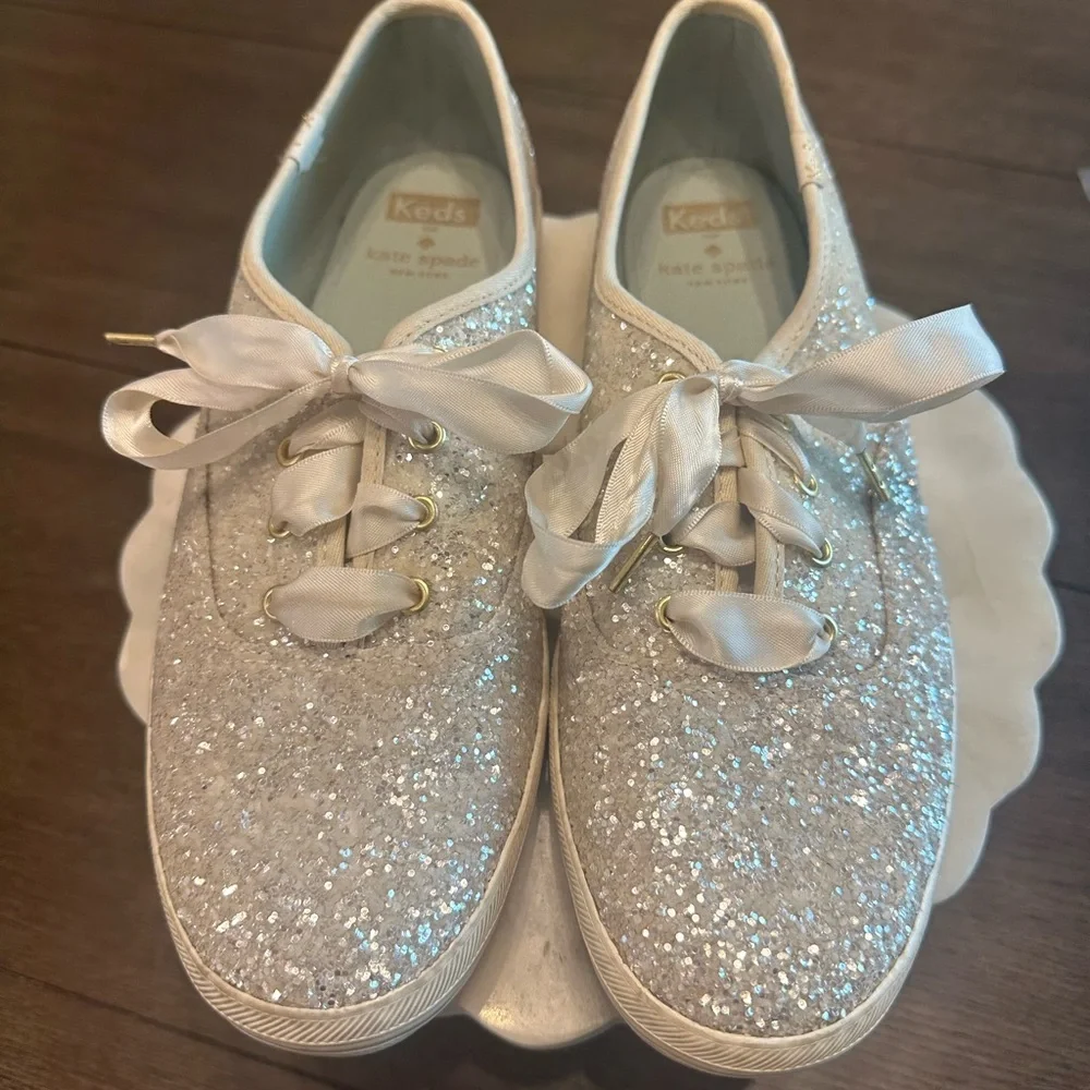 Kate‎ Spade Glitter Sneakers - Silver